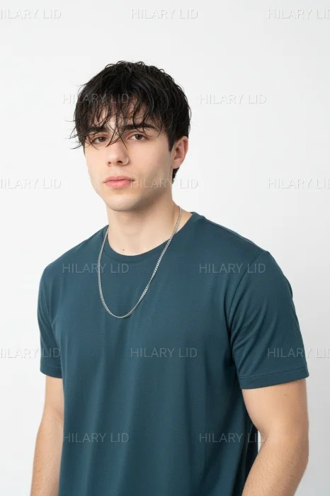 Remera Algodón Peinado de Hombre
