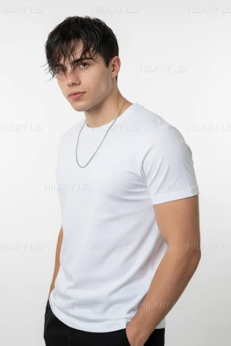 Remera Algodón Peinado de Hombre