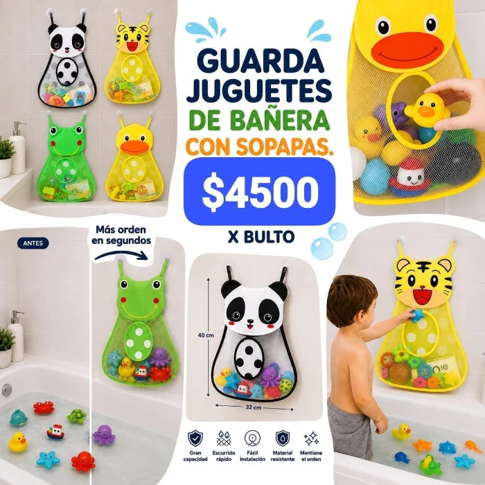 Guarda Jueguetes para Organiar el Bano