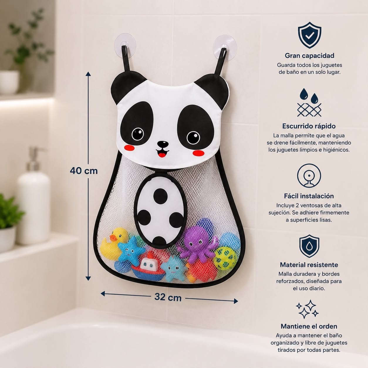 Guarda Jueguetes para Organiar el Bano - Imagen 7