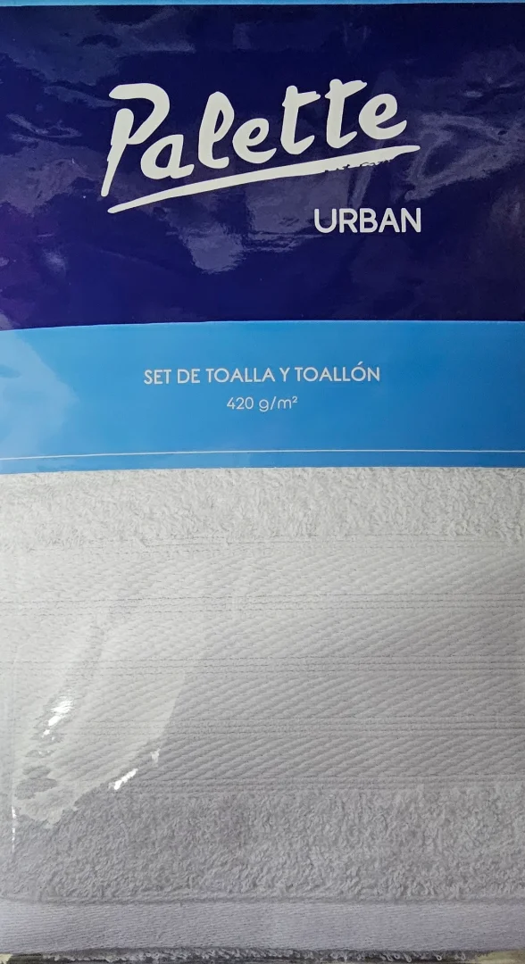 Set de Toalla y Toallón Palette Urban 100% Algodón - Imagen 2