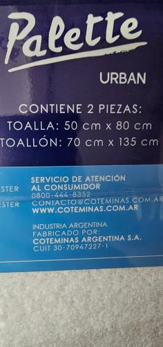 Set de Toalla y Toallón Palette Urban 100% Algodón - Miniatura 3