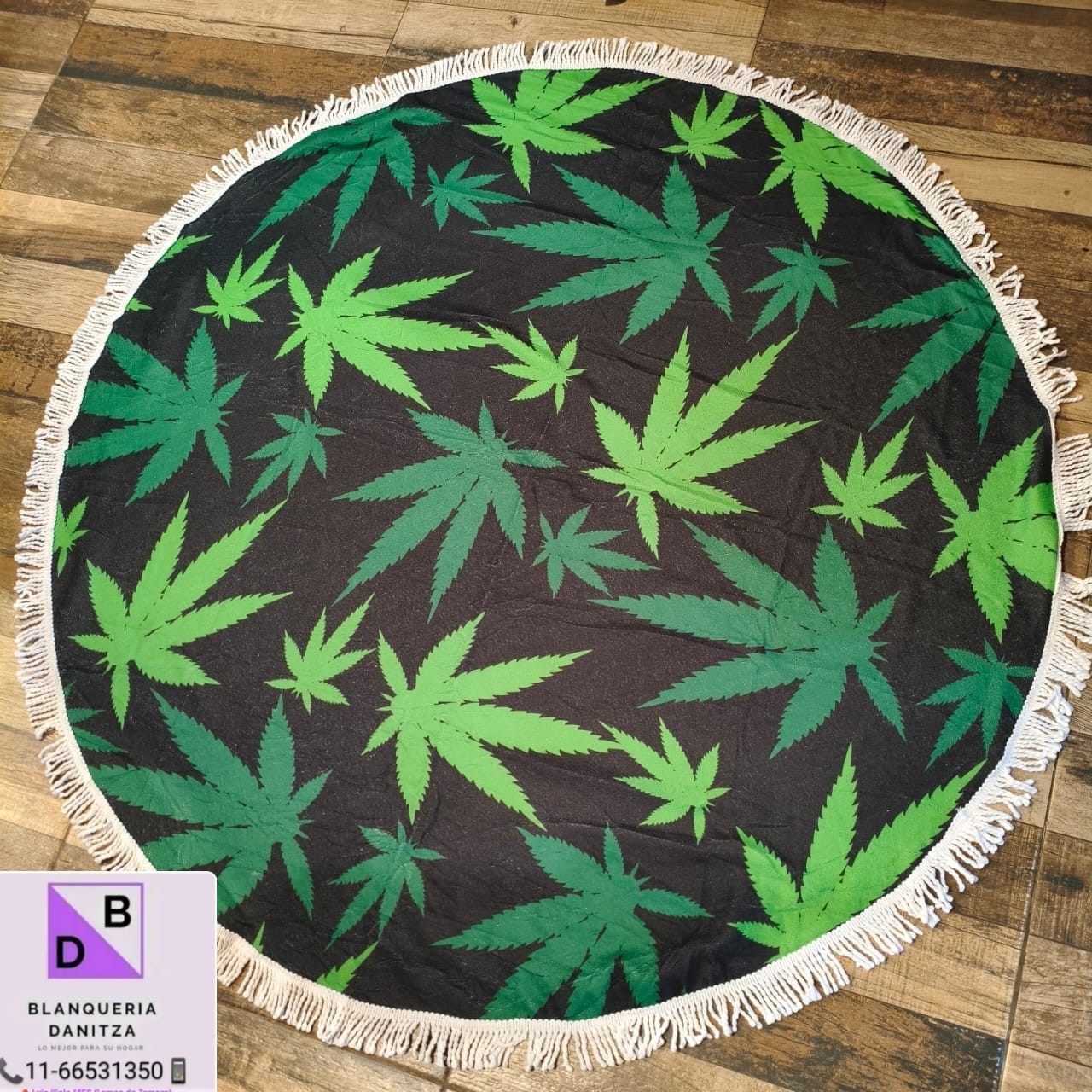 Mantas Playeras Redondo C/flecos 150cm - Imagen 7