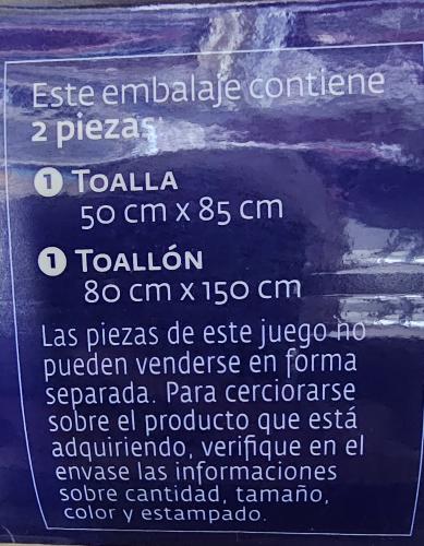 Set de Toalla y Toallón Arcoiris 500gr 100% Algodón - Miniatura 3