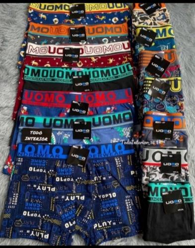 Oferta 2x Boxer Uomo Algodon Liso Estampado