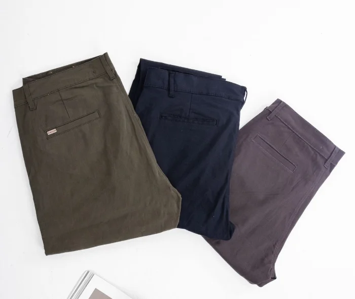 Pantalón Bolsillo Chino Gabardina Elastizada