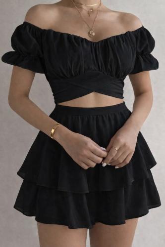 Conjunto Short Pollera y Top Ari