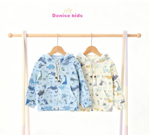 Campera Friza Peinado Dinosaurio  Bebe