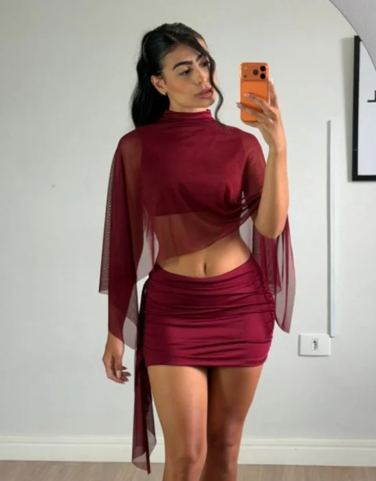 Conjunto Top y Pollera Amelie