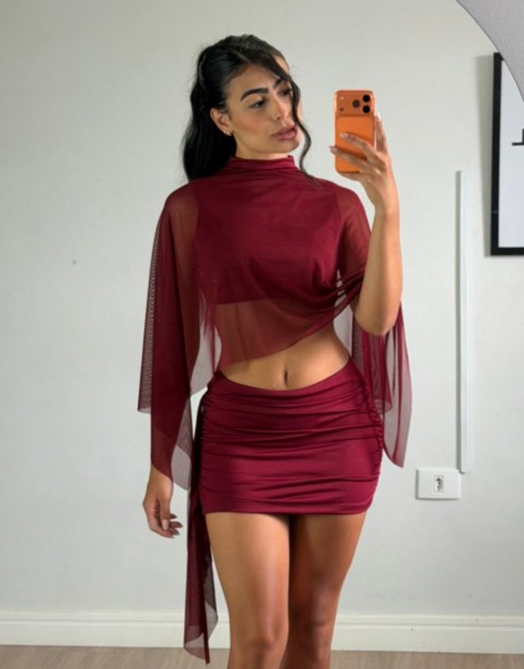 Conjunto Top y Pollera con Tul Amelie - Imagen 2
