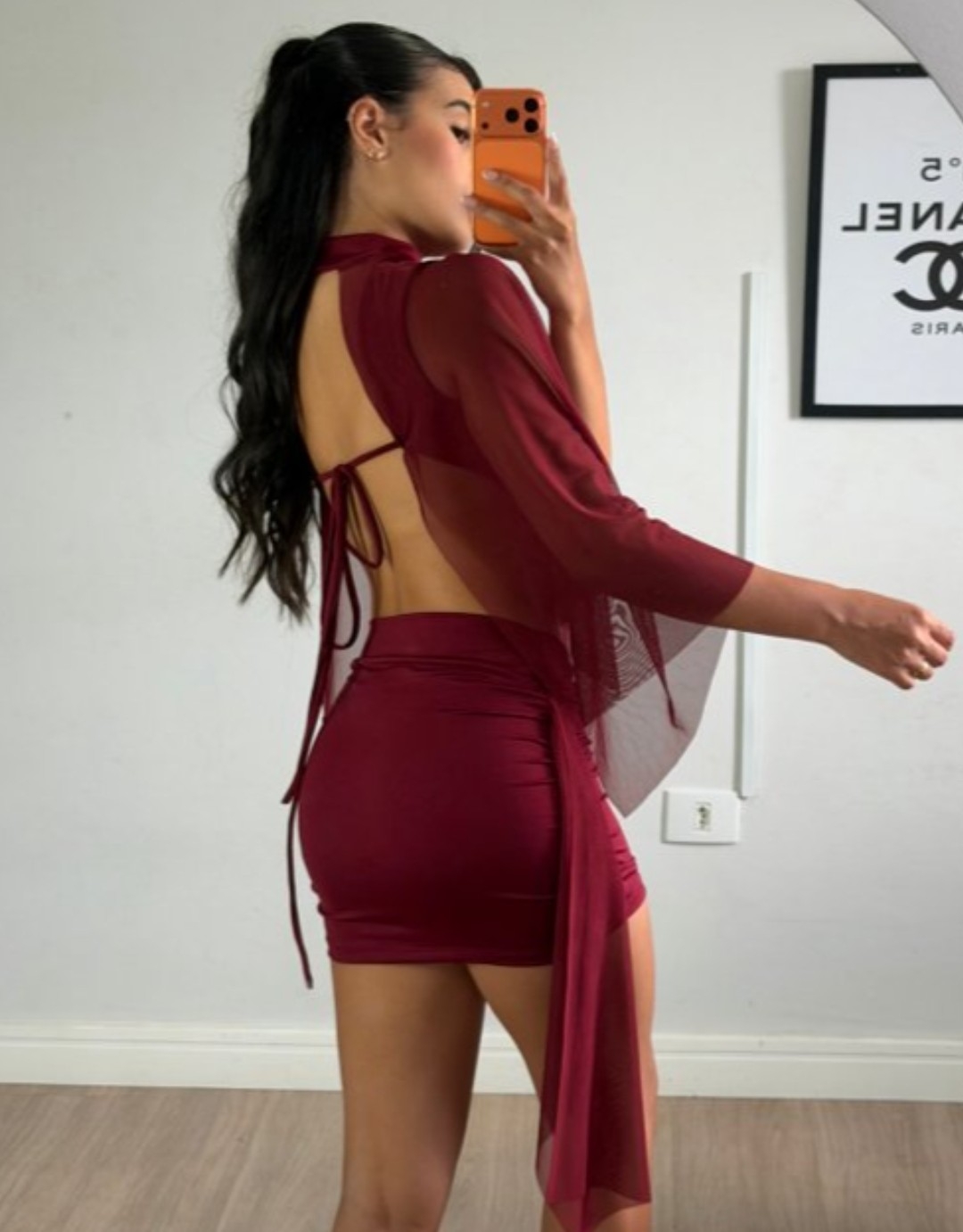 Conjunto Top y Pollera con Tul Amelie - Imagen 3