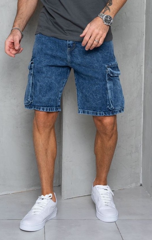 Bermudas Jeans Cargo Talles Especiales - Imagen 2