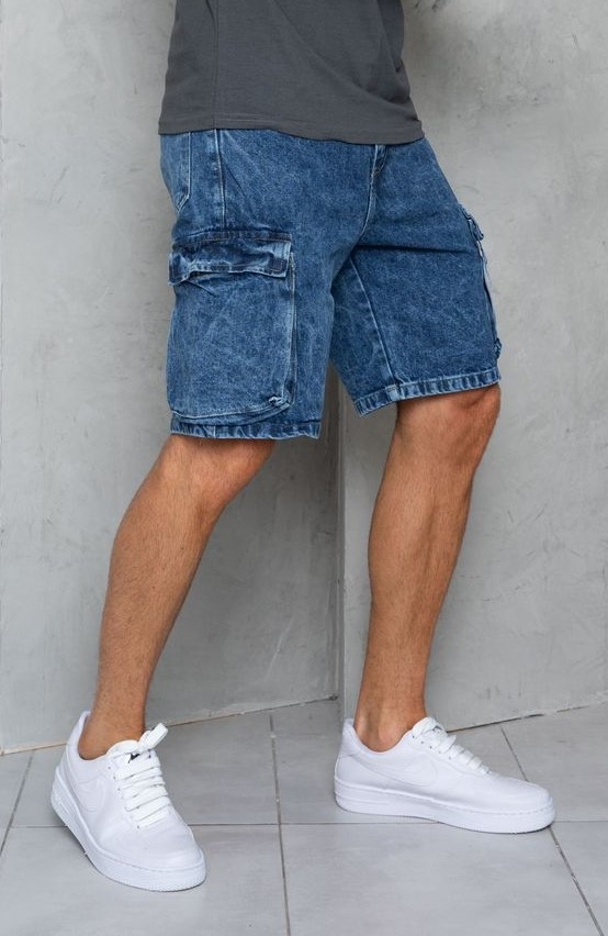 Bermudas Jeans Cargo Talles Especiales - Imagen 3