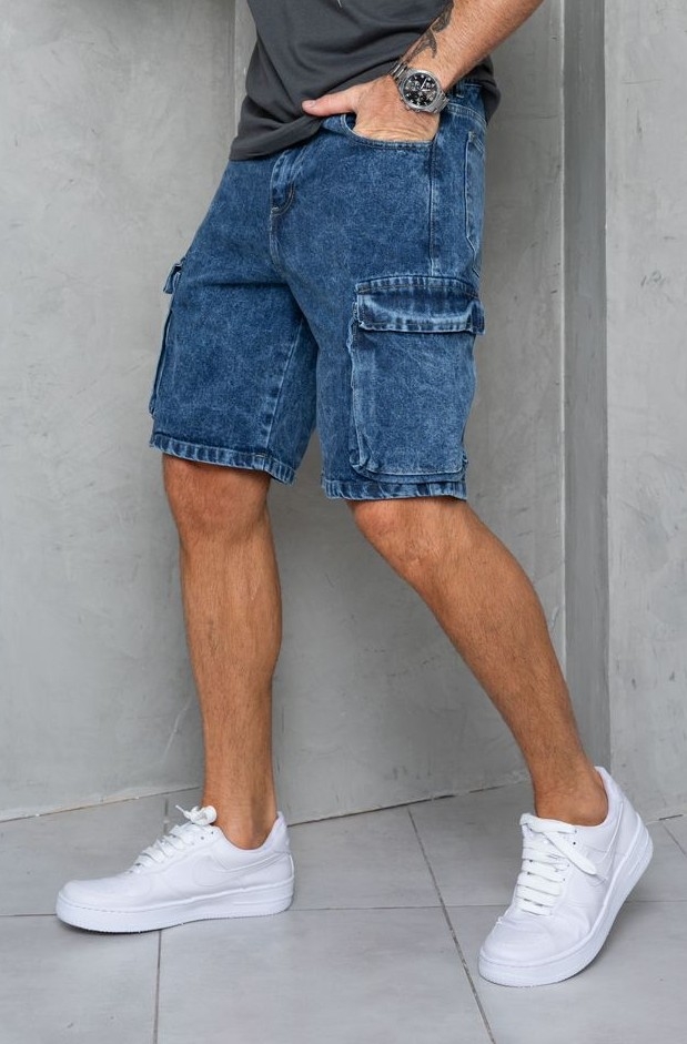 Bermudas Jeans Cargo Talles Especiales - Imagen 4