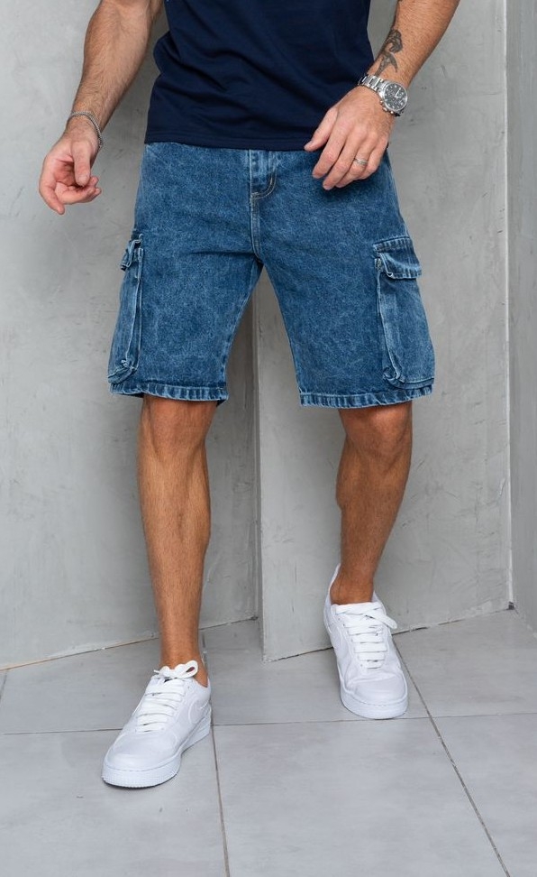 Bermudas Jeans Cargo Talles Especiales - Imagen 5