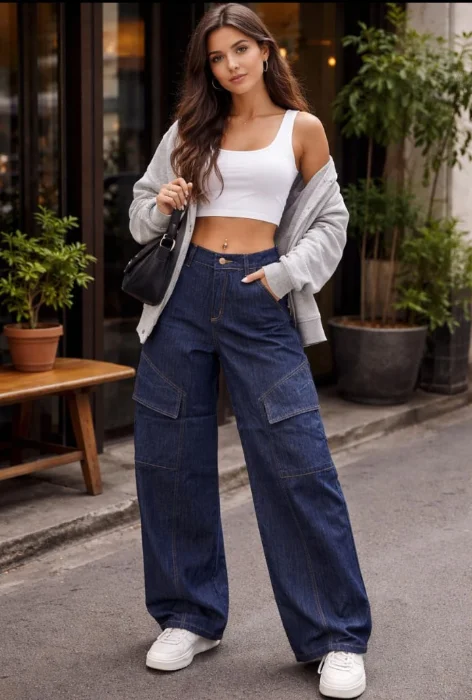 Wide Leg Azul
