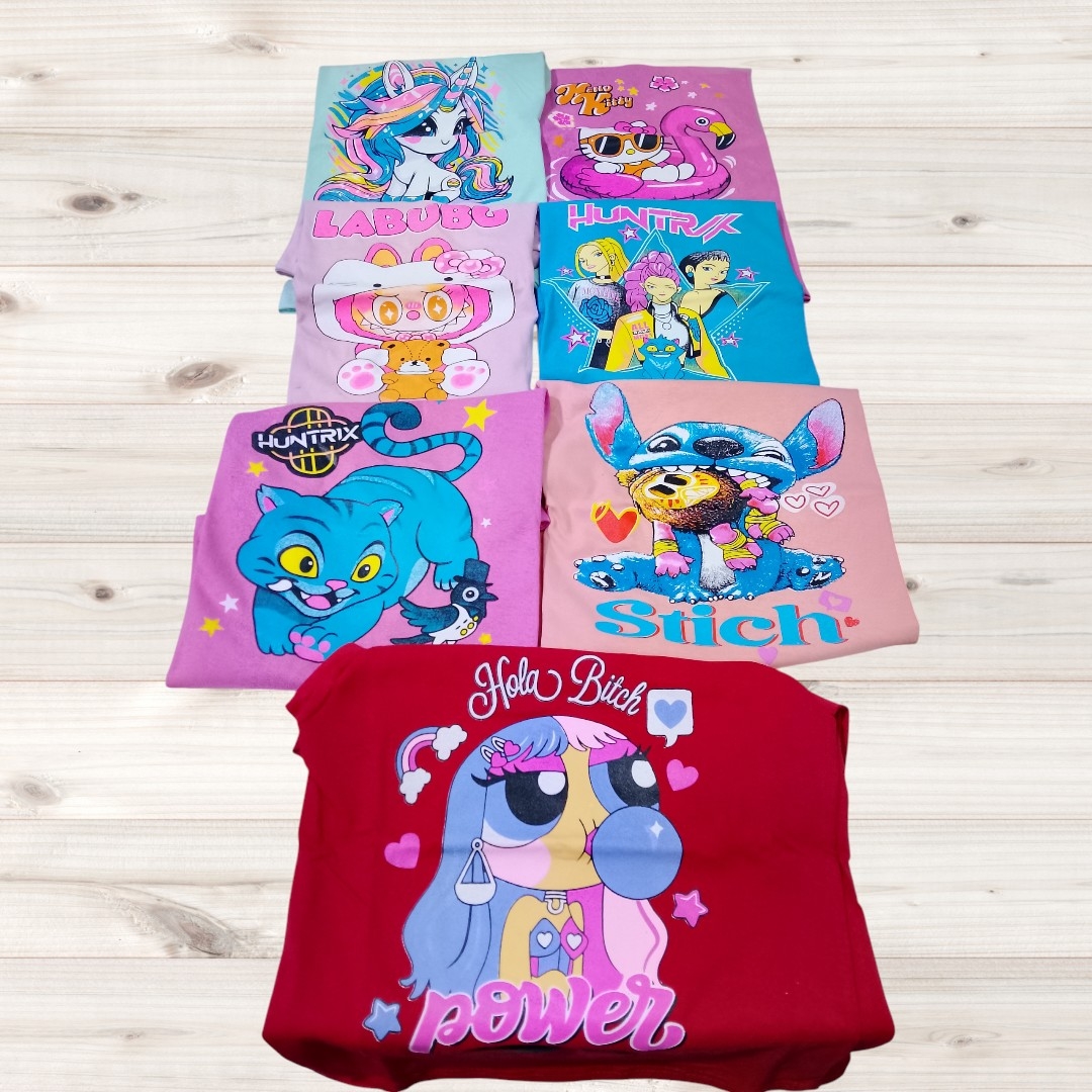 Remera Algodón Estampado Nena - Imagen 1