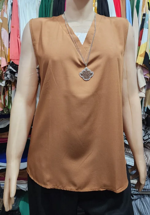 Musculosas Lisas en Fibrana Rayón Poplin Excelente Calidad