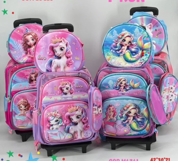 Mochilas con Luces (carro 3 Piezas + Llavero)