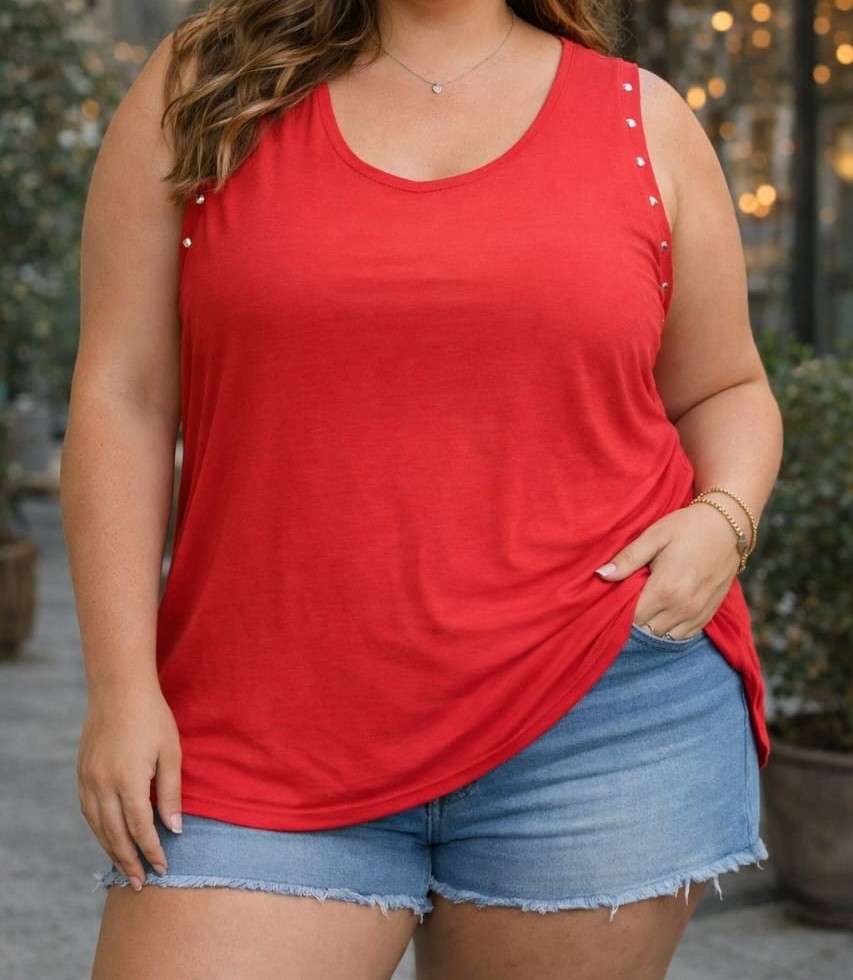 Musculosa de Tachas Talles Especiales - Imagen 2