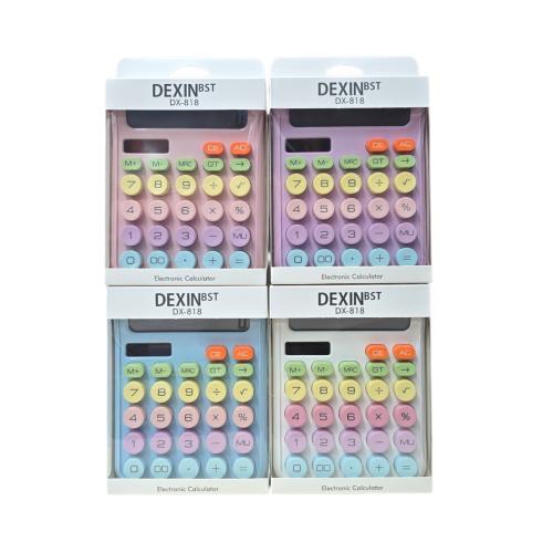 Calculadora Dexin 12 Digitos Color Pastel (c-818)