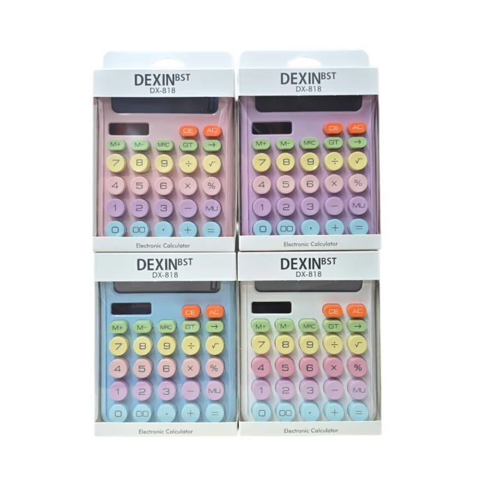Calculadora Dexin 12 Digitos Color Pastel (c-818)