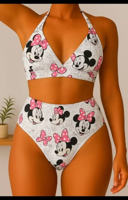 Bikinis Tiro Alto de Minie Mouse