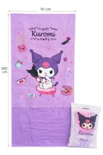 Toalla de Microfibra Kuromi Luxury Sanrio Original - Miniatura 2