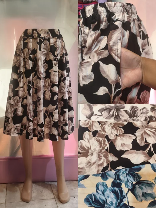 Pollera Campana 3/4 ..c/bolsillo