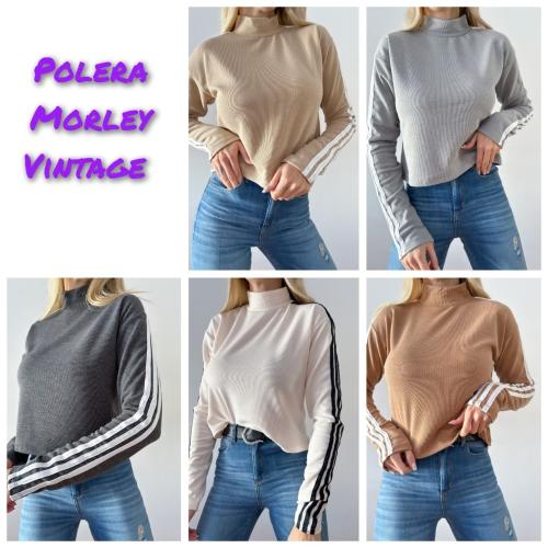 Polera Vintage Líneas