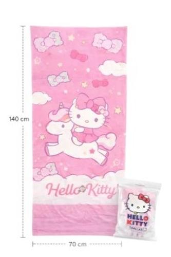 Toalla de Microfibra Hello Kitty  Unicorn Sanrio Original - Miniatura 2