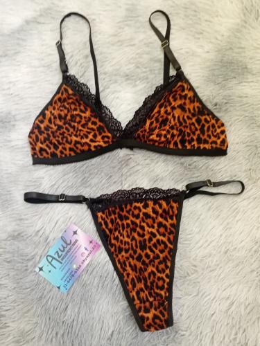 Docena Conjunto Triangulo Animal Print