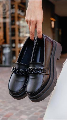 Mocasín Negro Mujer
