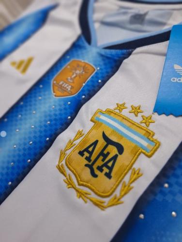 Camiseta Argentina Dama Brillo Bordado - Miniatura 2