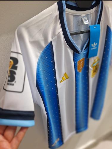 Camiseta Argentina Dama Brillo Bordado - Miniatura 3