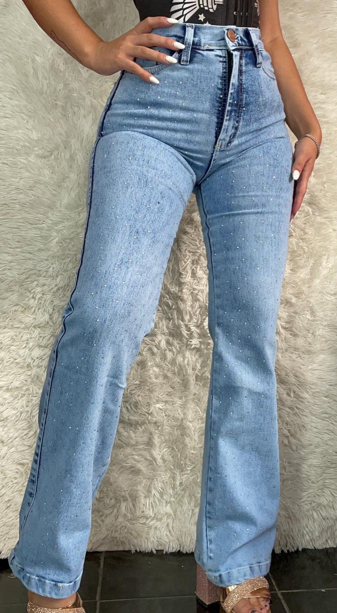 Wide Leg Elastizado con Full Brillo - Imagen 3