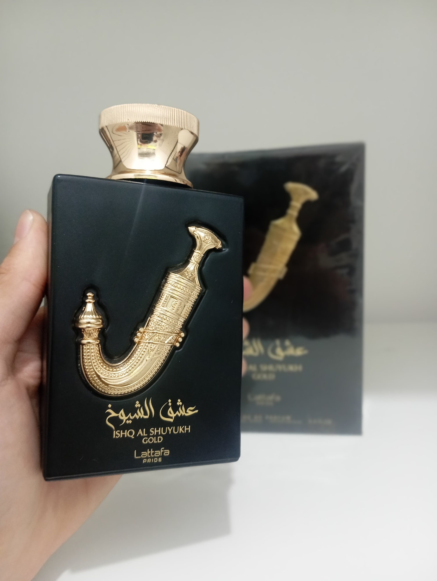 Perfume Arabe Original Lattafa Ishq al Shuyukh Gold 100ml - Imagen 3
