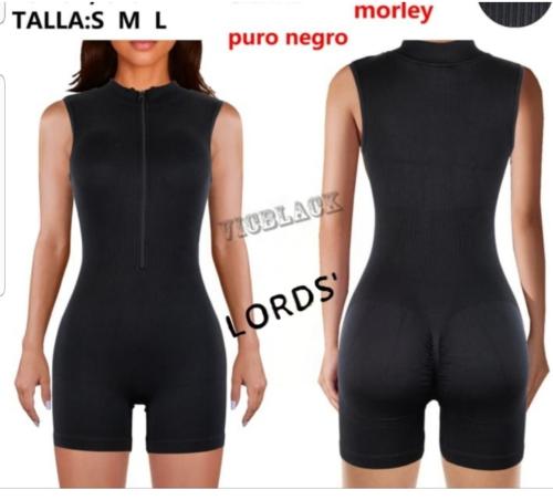 Catsuit Negro con Cierre