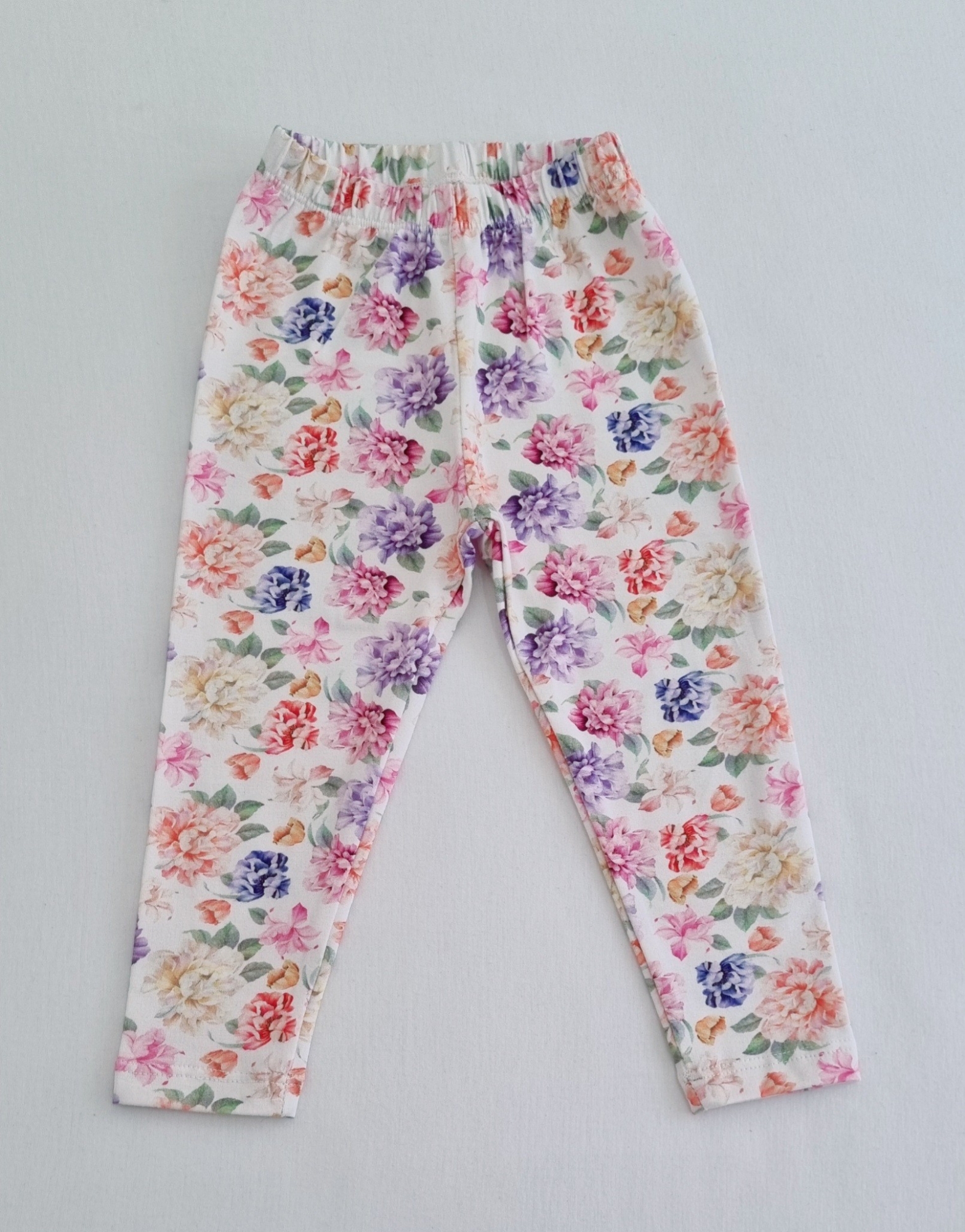 Calzas de Beba Floreadas en Algodón con Lycra - Imagen 2