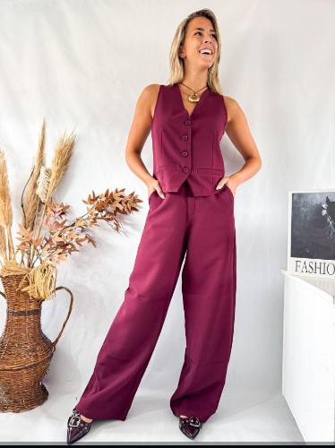 Pantalon Palazo Sastrero - Miniatura 3