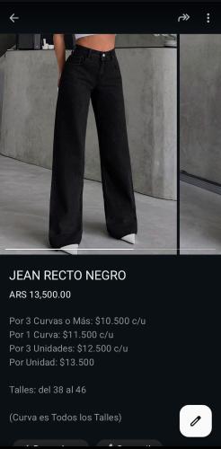 Jean Recto Mujer Pantalon Denim Dama Mayoristas Hotsale 2000's - Miniatura 3