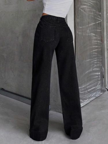 Jean Recto Mujer Pantalones Anchos Pinterest 2000's Hotsale Mayoristas Denim - Miniatura 2