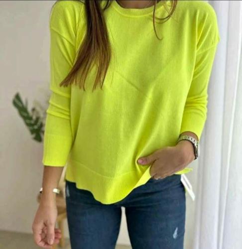 Sweater Bremer Liso con Tajo