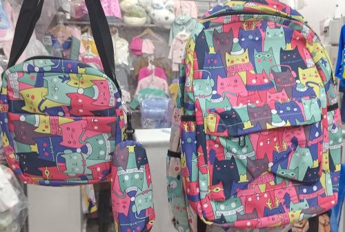 Mochila Gatito 3 Piezas
