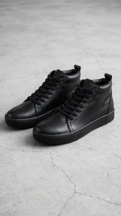 Oregón Botitas de Cuero Ultra Black