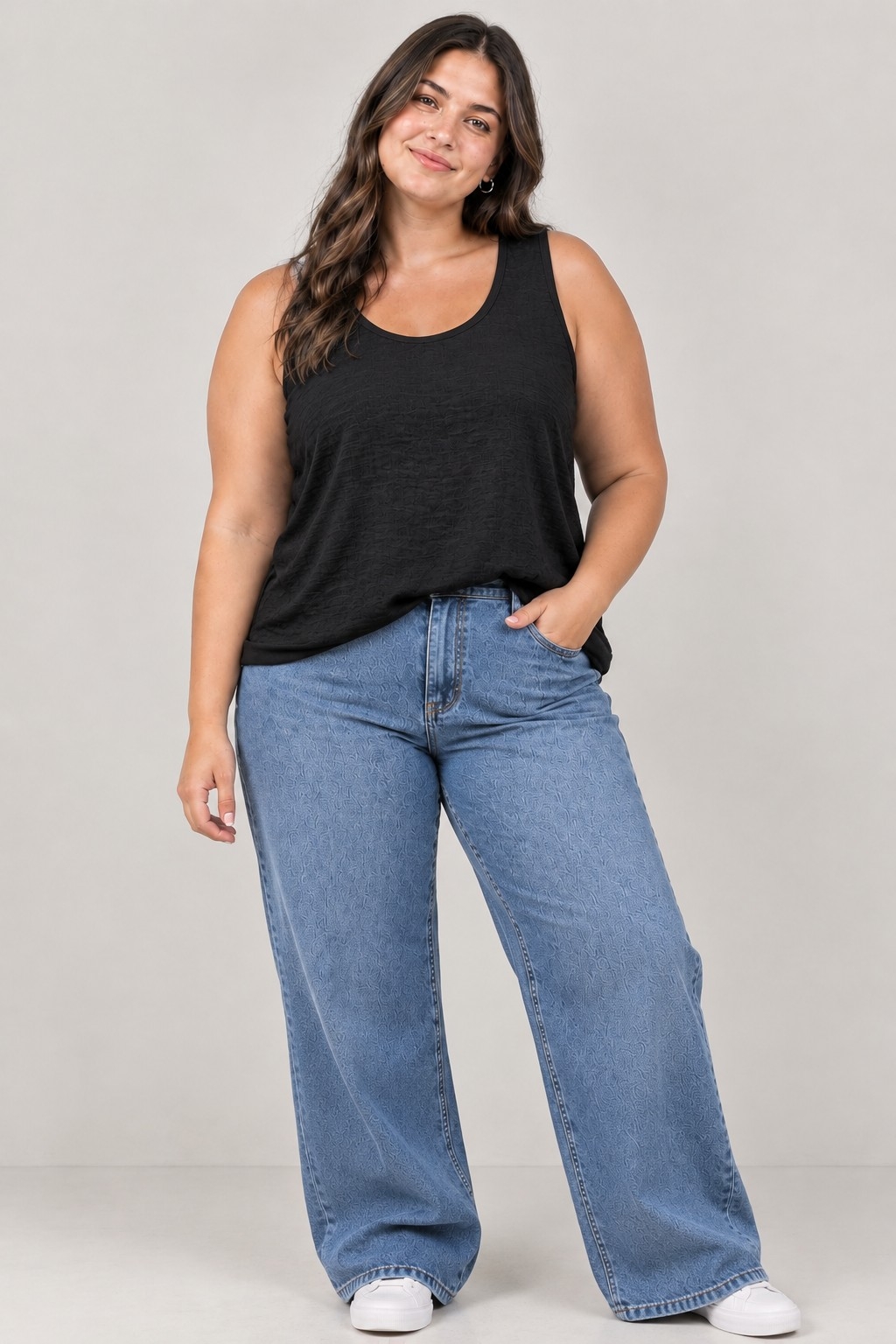 Musculosa C/ Evase Lino-cey - Imagen 3