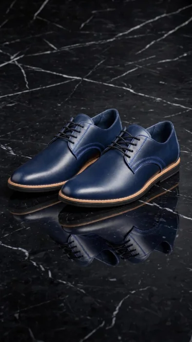 Zapatos de Vestir en Cuero Color Azul