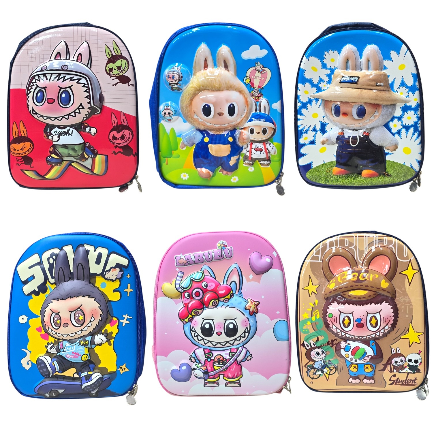Mochila Infantil Labubu "12 3d Niño(a) "33 X 26cm " - Imagen 2
