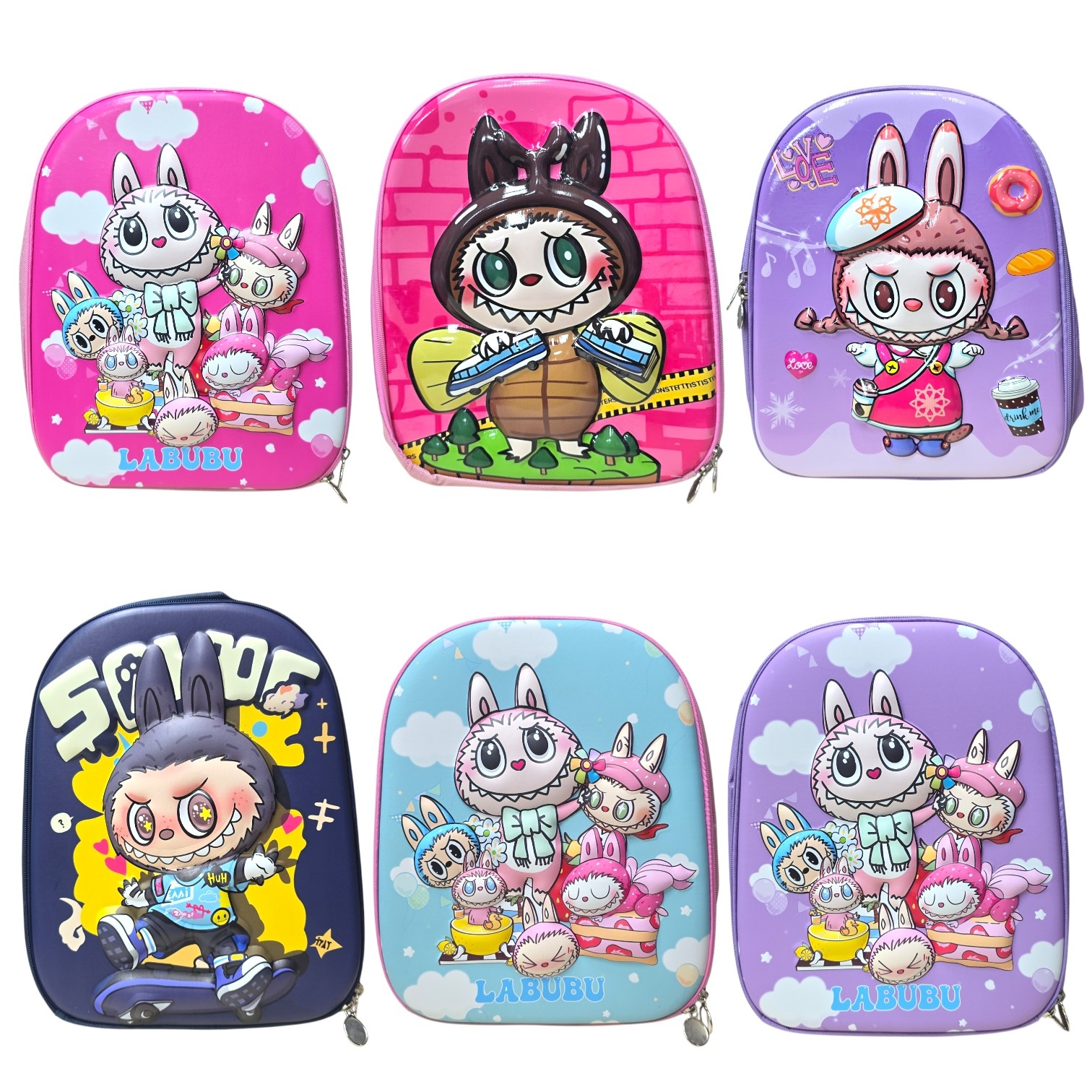 Mochila Infantil Labubu "12 3d Niño(a) "33 X 26cm " - Imagen 3