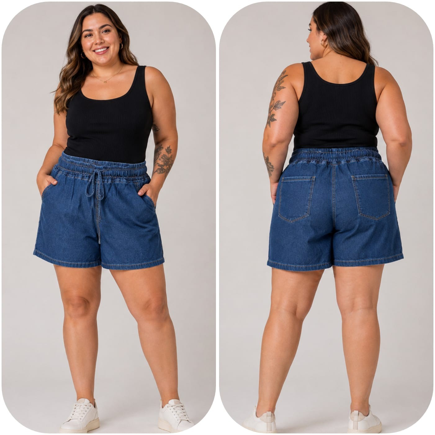 Shorts Rígido Tela Camisera - Imagen 3